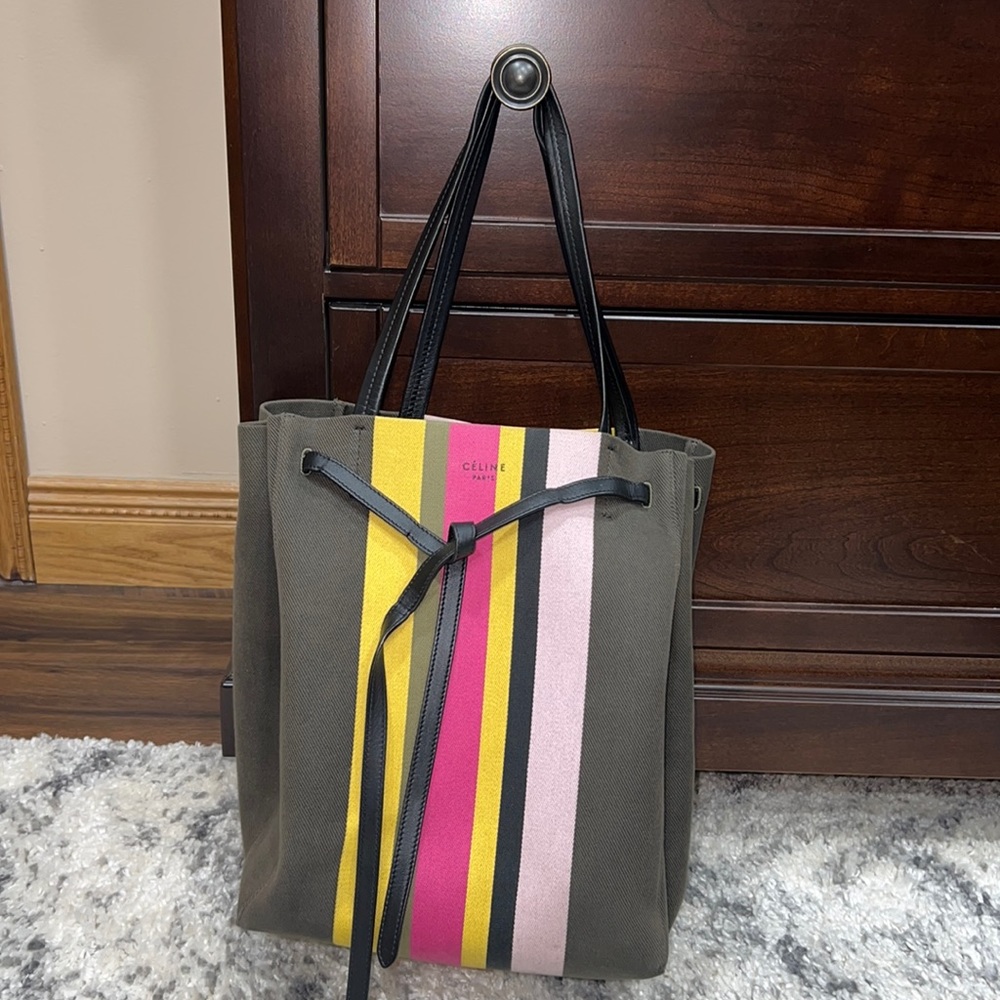 Celine canvas tote bag